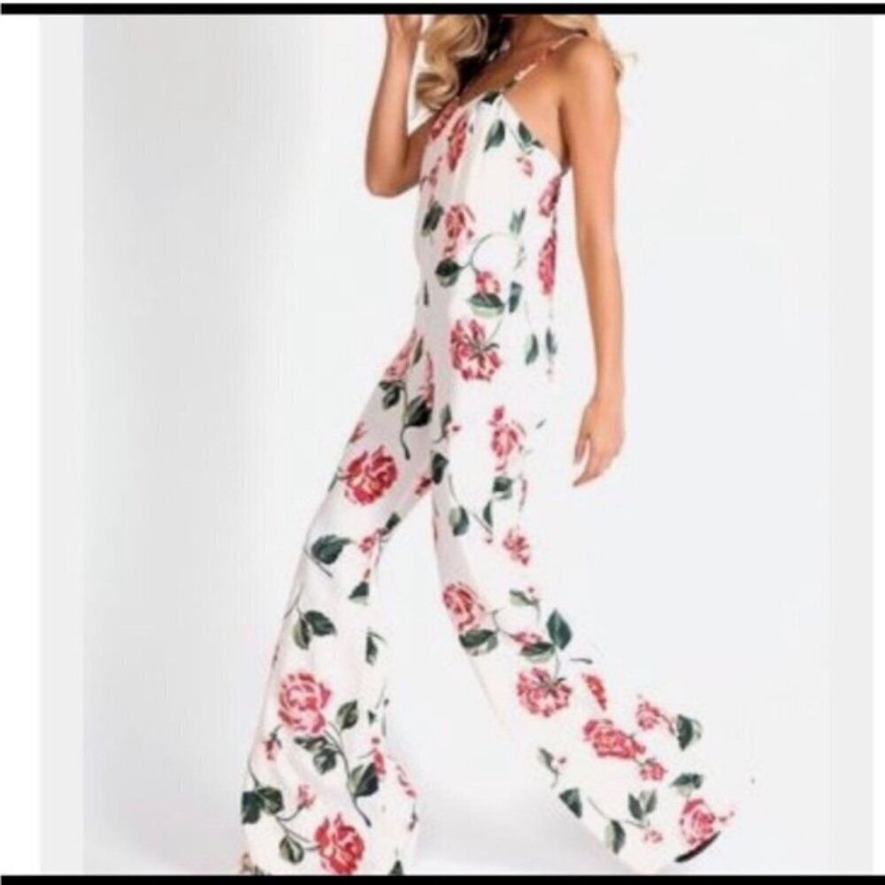 Stone Cold Fox Jerry Jumpsuit Size XS/Small (SCF Size 1) Floral Rose Linen - Picture 14 of 16